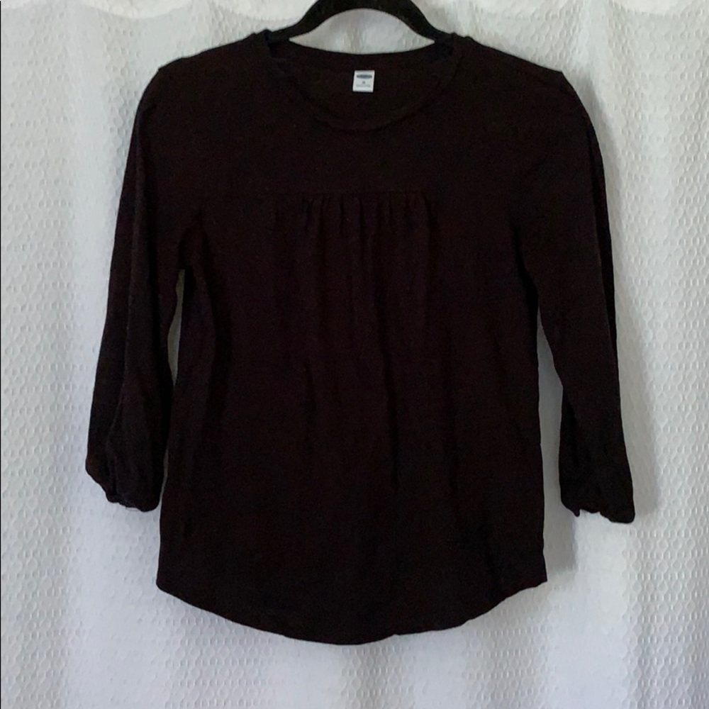 Detailed 3/4 sleeved tee